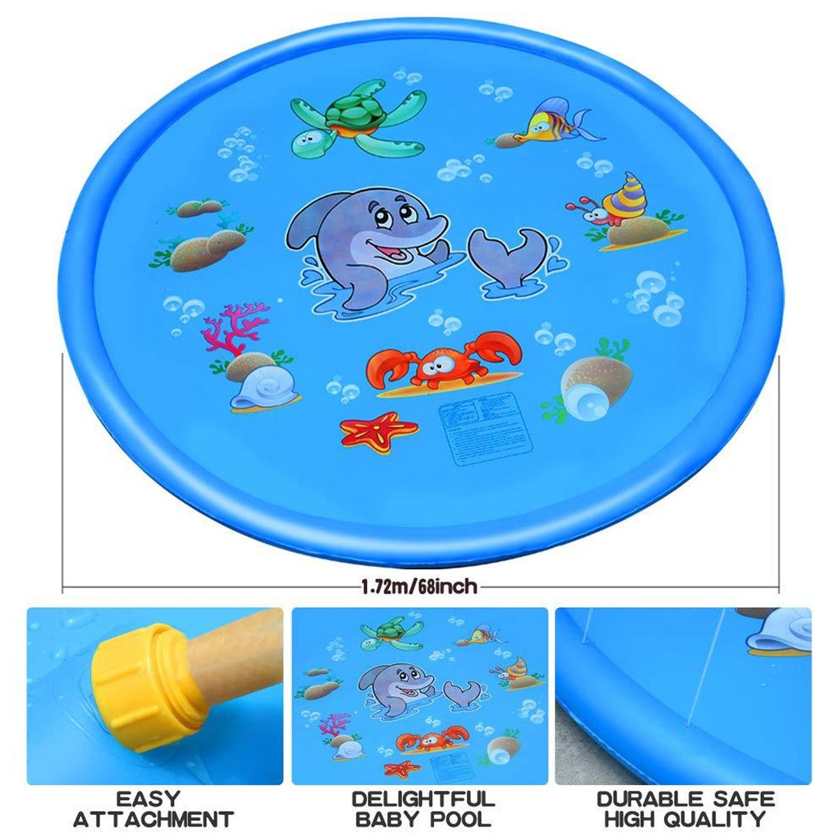 ZS - Water Sprinkler Mat Garden Water Slide Mat - 100 cm