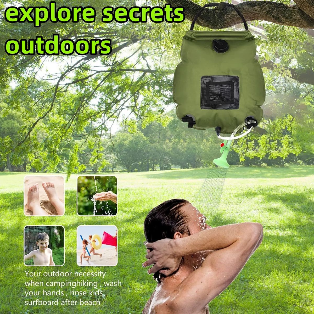 ZS - 20L Portable Solar Shower Camp Bag
