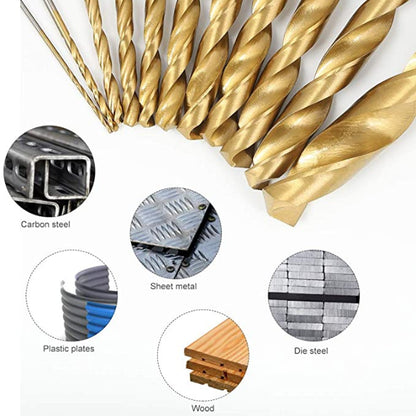 ZS - 99 Piece Steel Twist Drill Bit Set