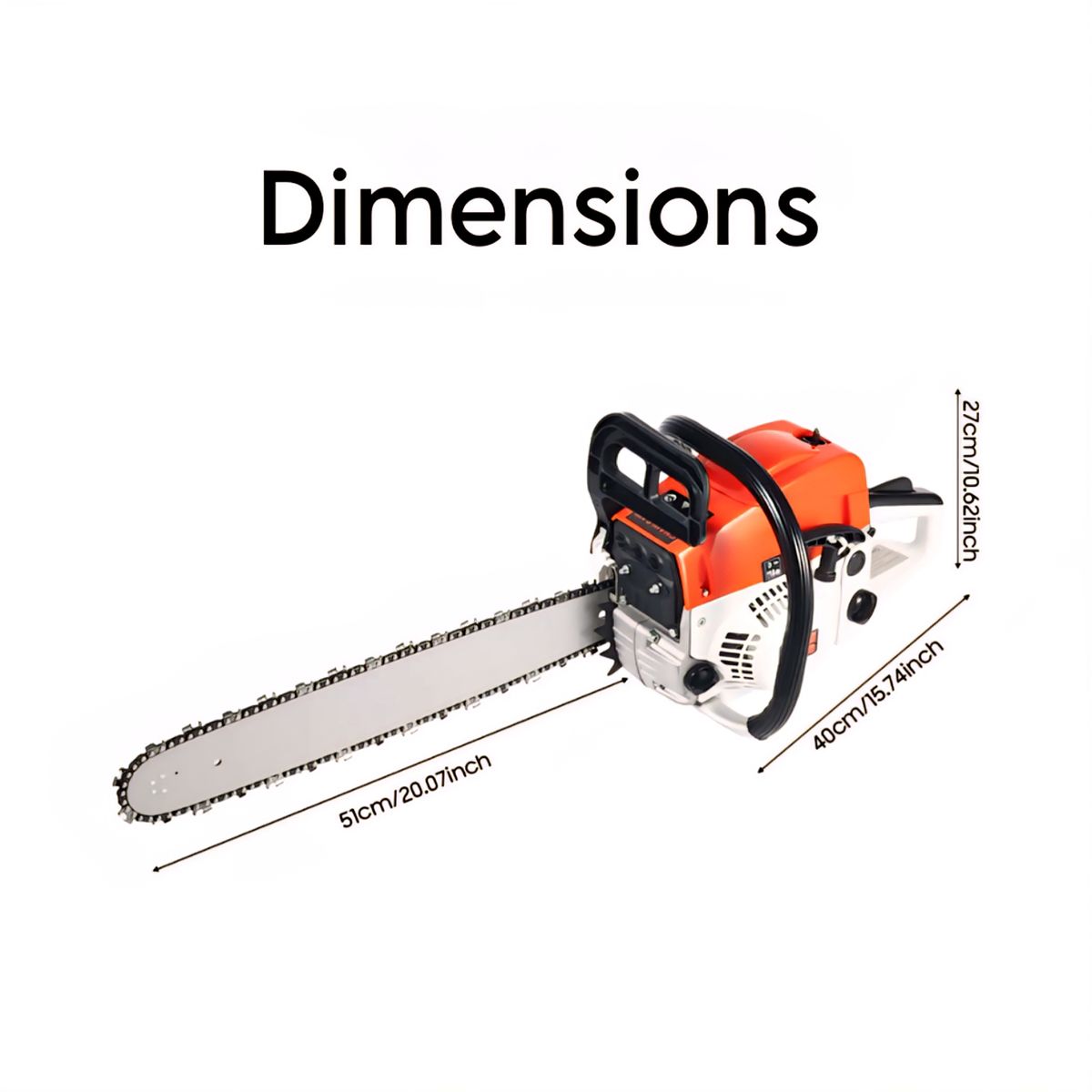 ZS - 52cc Gas Chainsaw: Power & Performance for Any Job