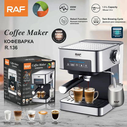 ZS - RAF Electric Cappuccino Expresso Machine Automatic Coffee Makers