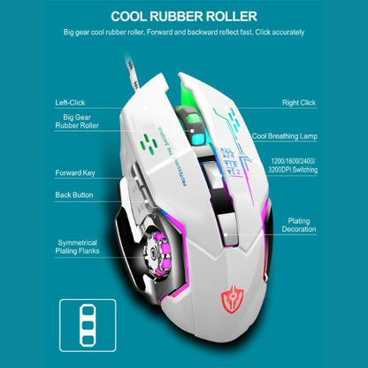 ZS - Shipadoo X7 Ergonomic Wired Gaming Mouse