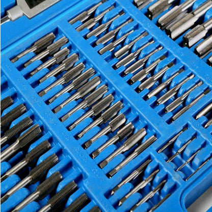 ZS - 110-Piece Metric Tap and Die Set M2-M18 with Wrenches