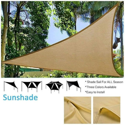ZS - Sun shade Sail Net 3.5x3.5x3.5m, easy to install, UV protection