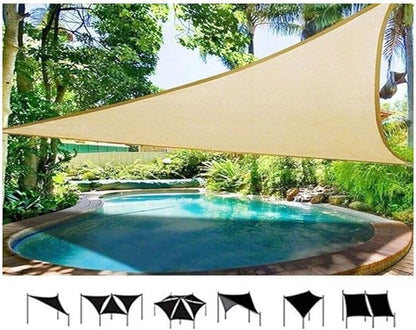 ZS - Sun shade Sail Net 3.5x3.5x3.5m, easy to install, UV protection