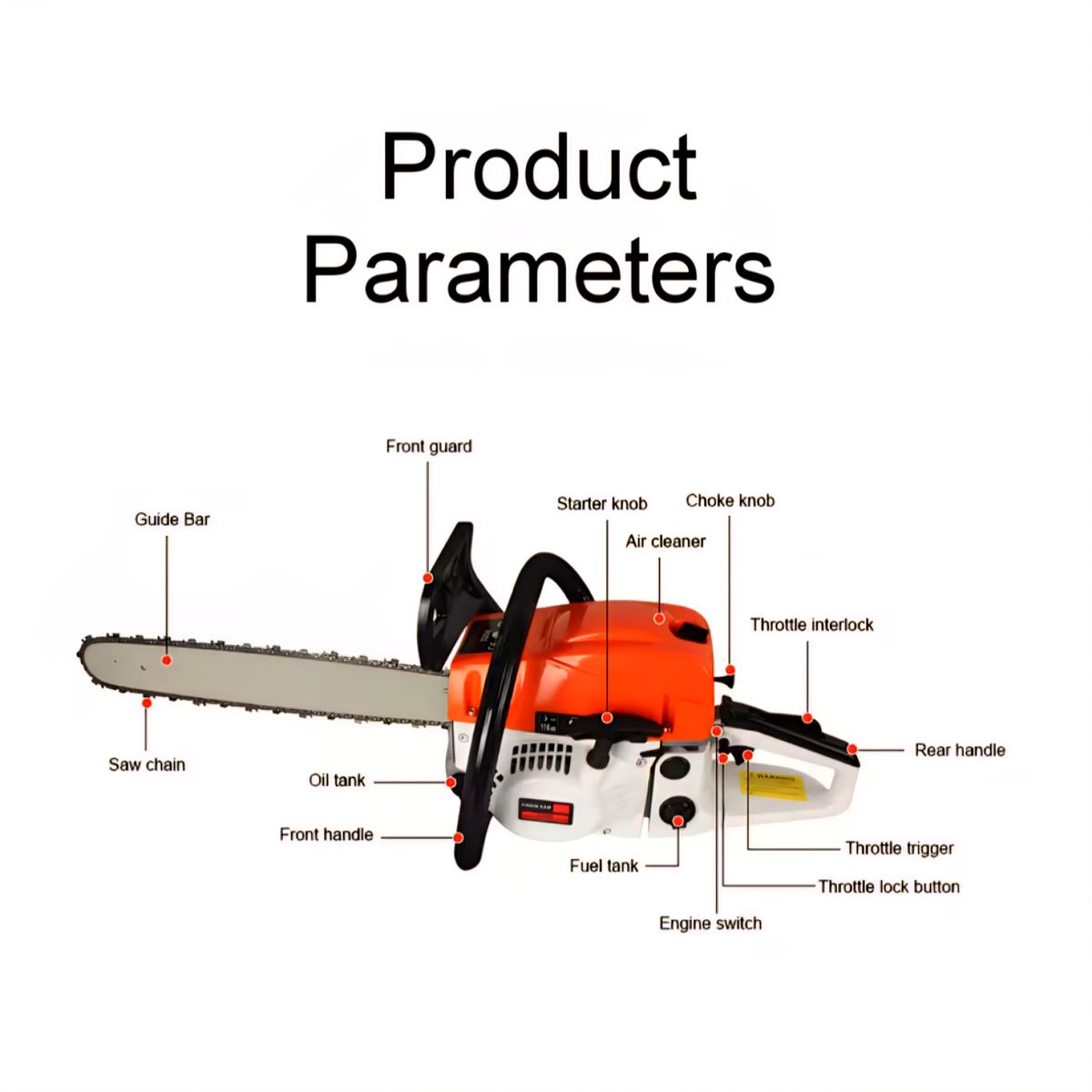ZS - 52cc Gas Chainsaw: Power & Performance for Any Job