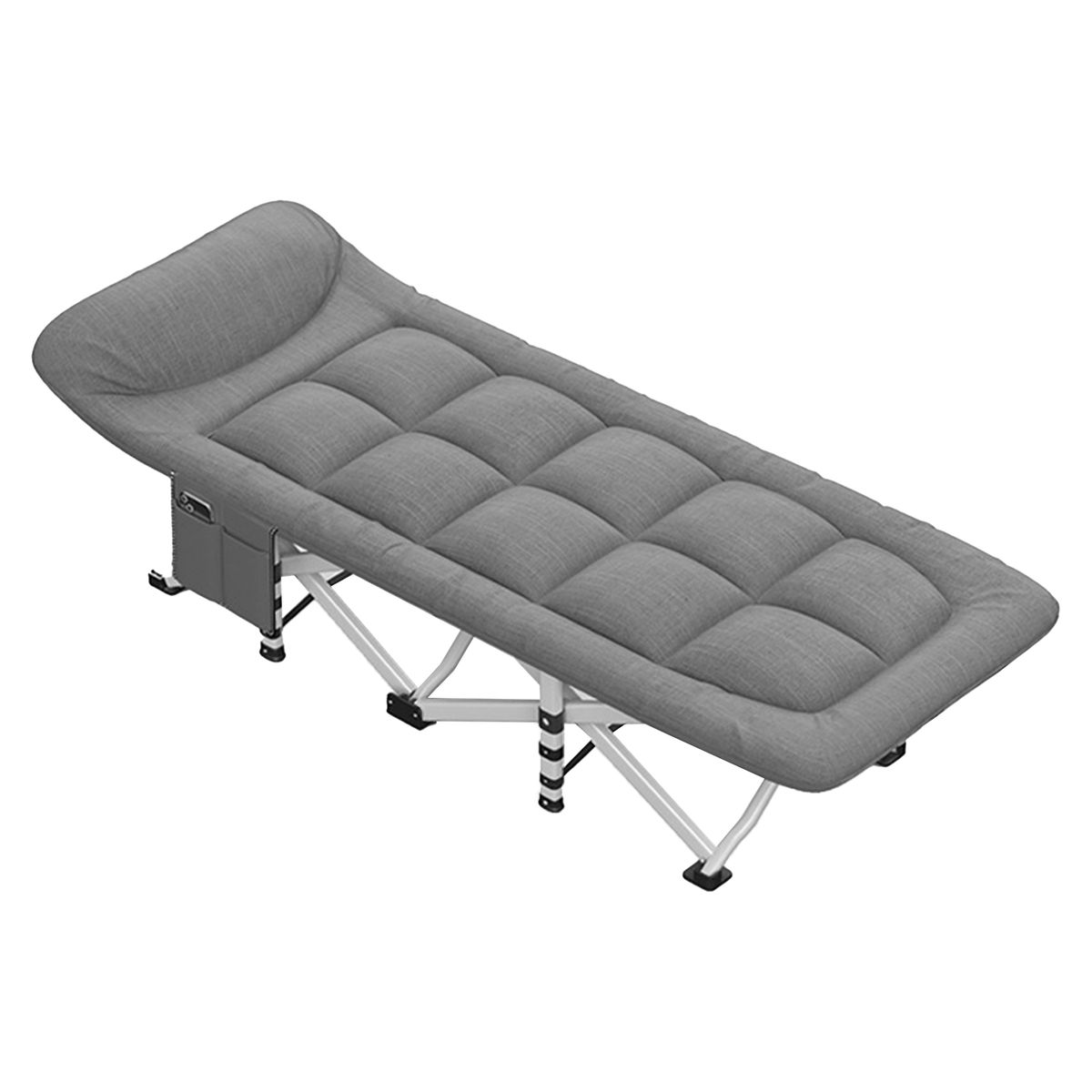 ZS - 190CM Outdoor Portable Recliner Single Camping Bed Folding Bed