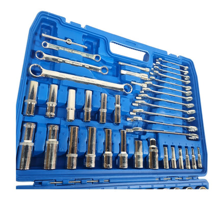 ZS - 151-Piece Chrome Vanadium Socket Set - 1/4", 3/8" & 1/2" Drive Tool Kit