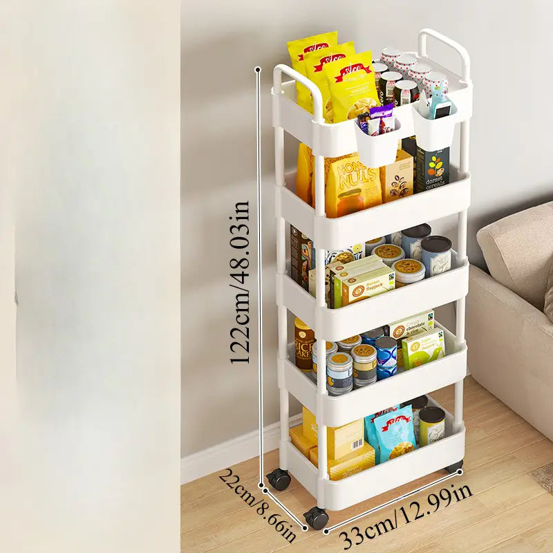 ZS - 5 Tier Multi-Purpose Rolling Cart Trolley