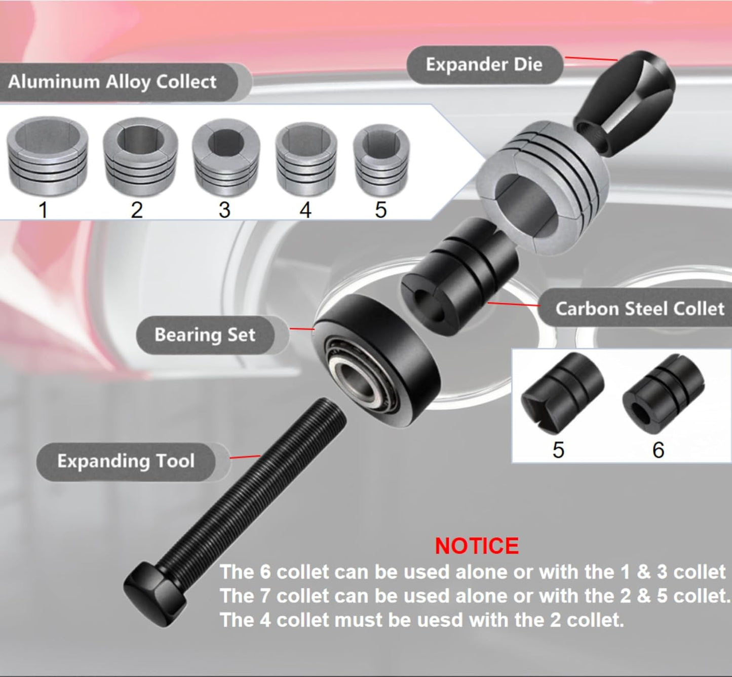 ZS - Exhaust Pipe Expander Stretcher Tool Set