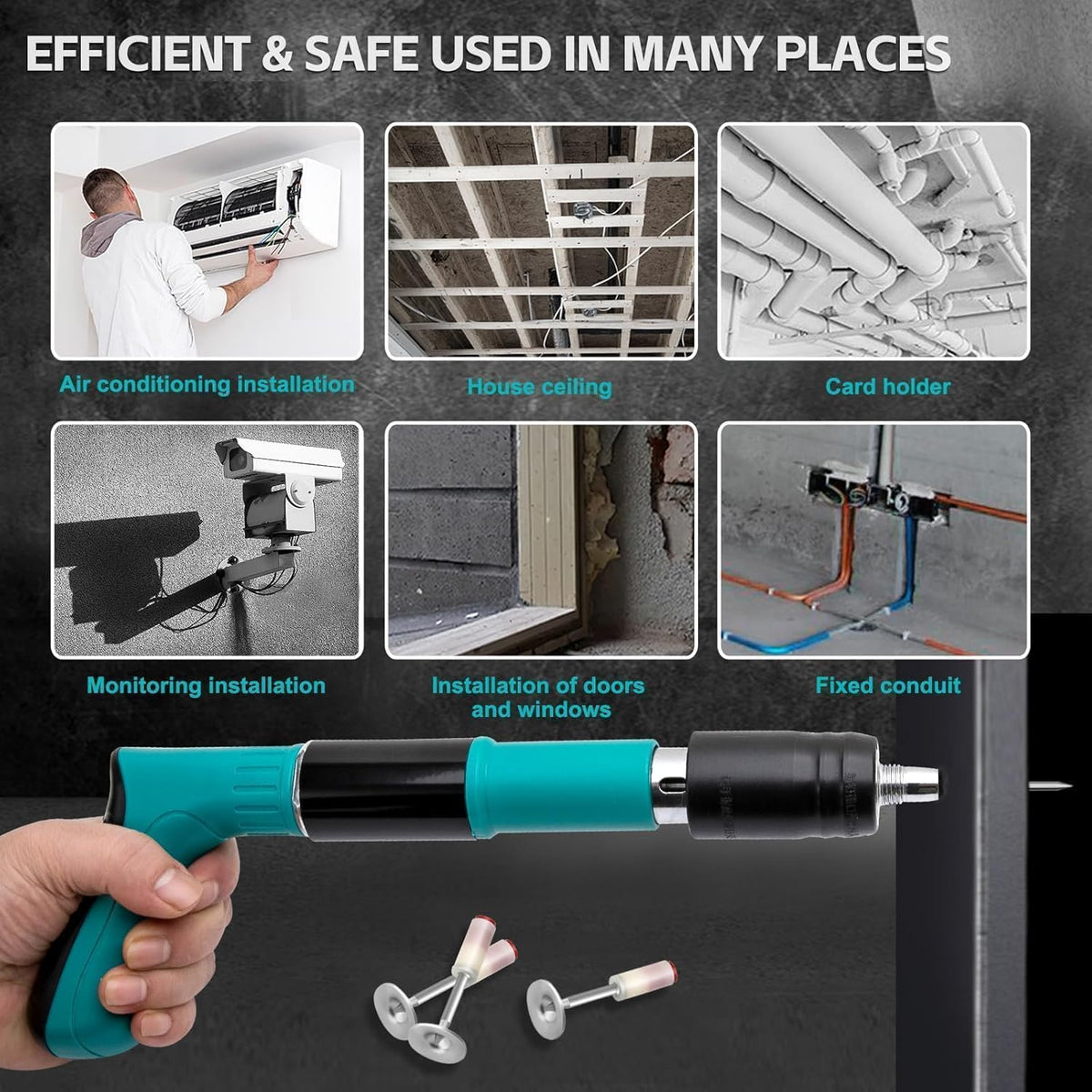 ZS - Nail Gun Kit with 20 Steel Nails