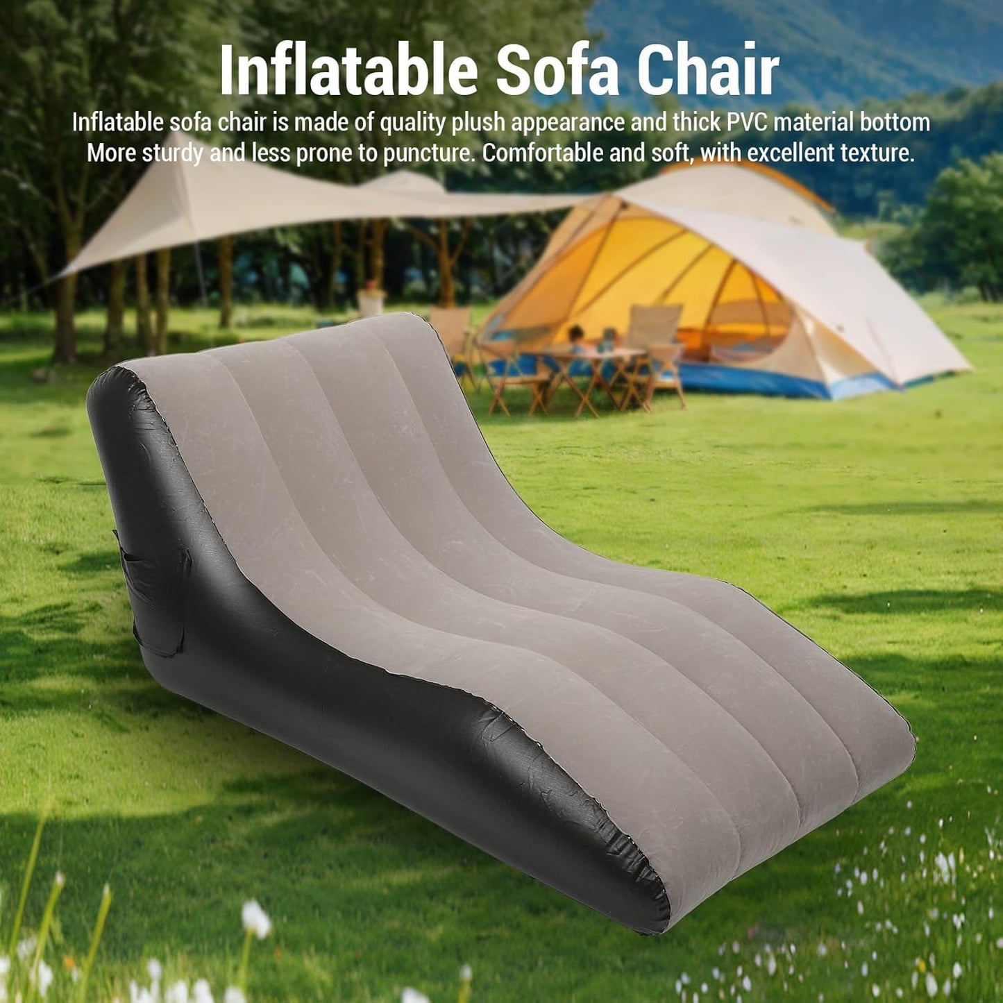 ZS - Flocked Inflatable Sofa Lounge