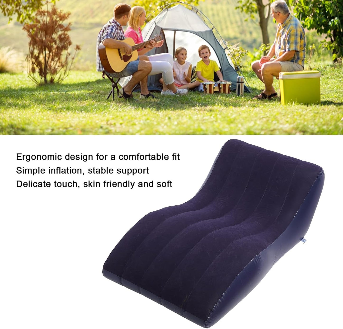 ZS - Flocked Inflatable Sofa Lounge