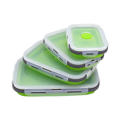 ZS - Collapsible Silicone Lunch Boxes - Set of Four