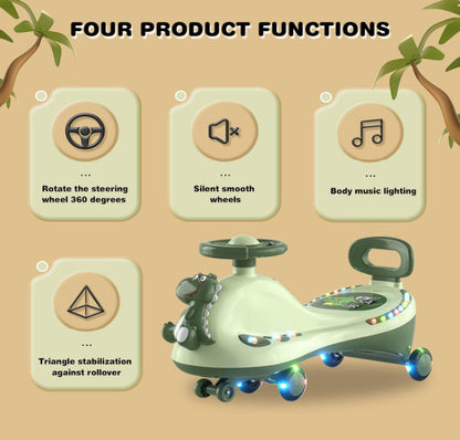 ZS - Car For Kids Ride on Car, Fun Universal Wheel