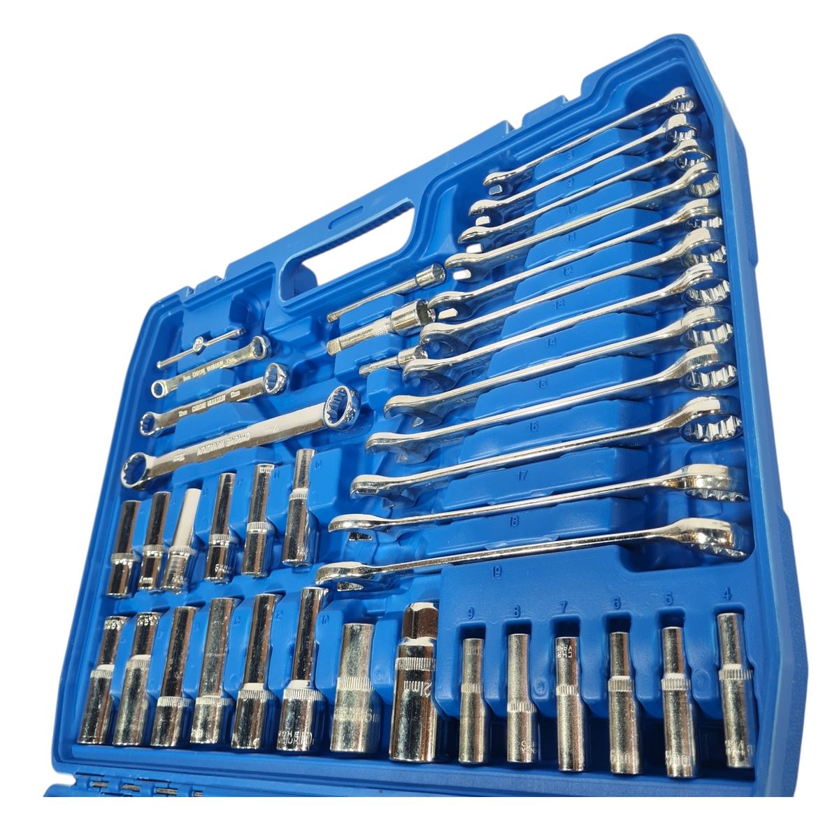 ZS - 151-Piece Chrome Vanadium Socket Set - 1/4", 3/8" & 1/2" Drive Tool Kit