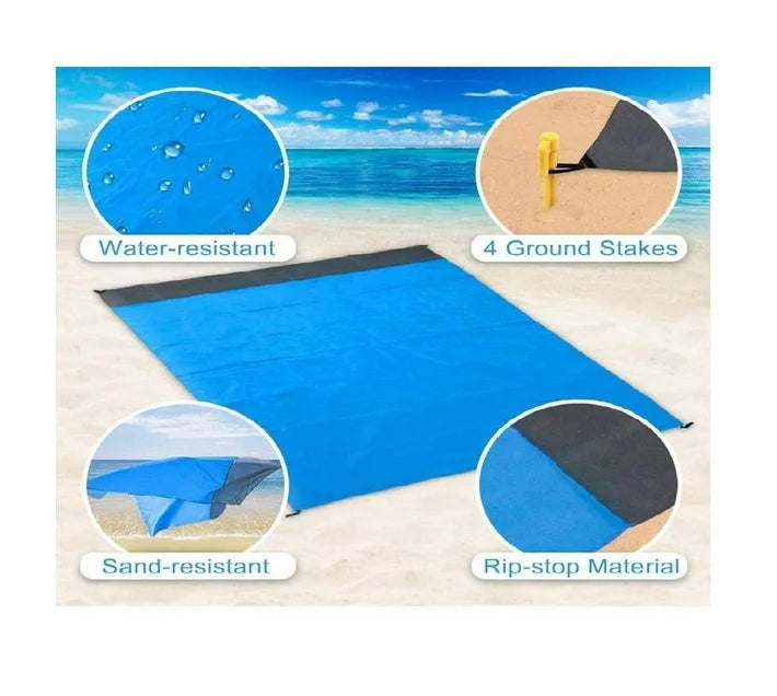 ZS - 2M2.1M Waterproof Beach Blanket Outdoor Portable Picnic Mat Camping