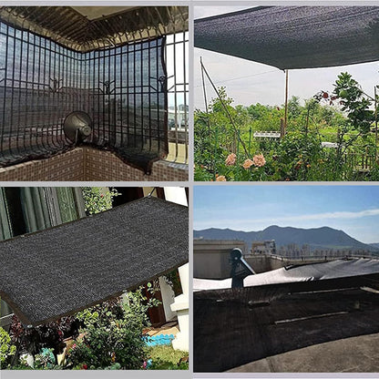 ZS - Black Sunshade Net with Grommets 2m x 4m