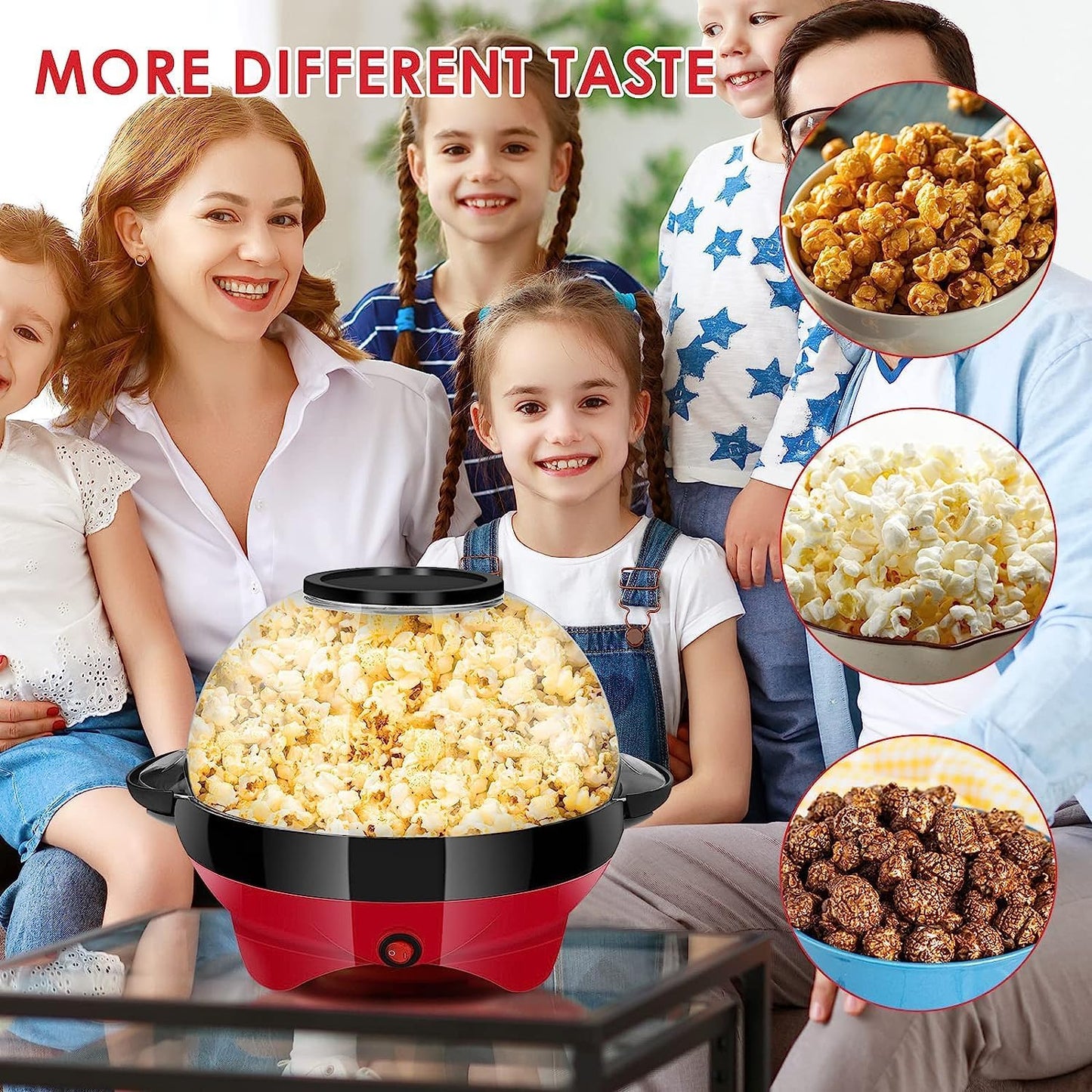 ZS - 500W Air Popcorn Maker with Auto Stirrer