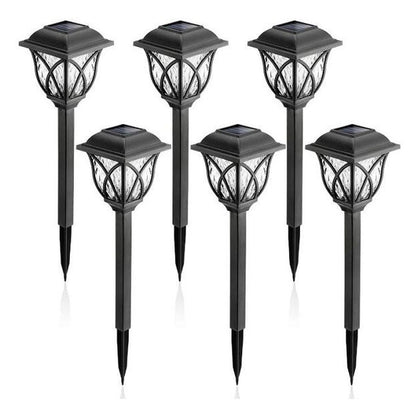 ZS 6pcs Solar Garden Lawn Light