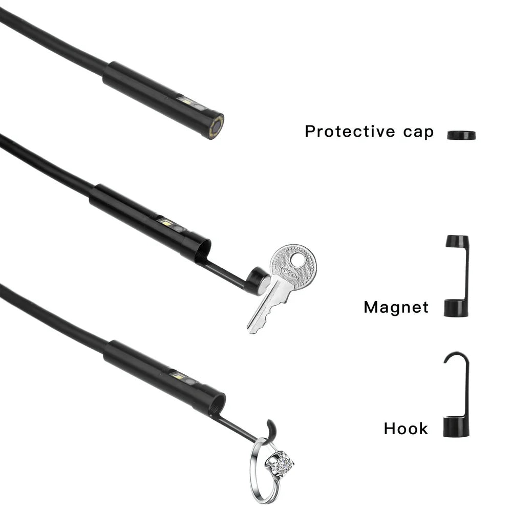 ZS - Multi-Purpose 8mm IP67 Waterproof 4.3 inch HD Portable Endoscope-Borescope Snake Tube Industrial Endoscope