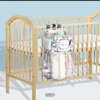 ZS - Hanging Diaper Caddy/Diaper Bag, Crib Side Companion