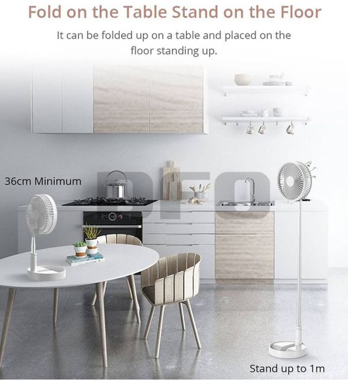 ZS - Rechargeable Portable Telescopic Hydrating Retractable Floor/Desk Fan