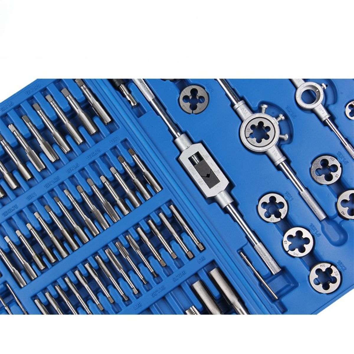 ZS - 110-Piece Metric Tap and Die Set M2-M18 with Wrenches