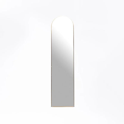 ZS - Free-Standing or Wall-Mount Aluminum Frame Arched Mirror - 146 cm x 36 cm