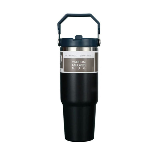 ZS - 890ml/300oz Thermal Insulated Travel Mug with Carry Handle and Straw