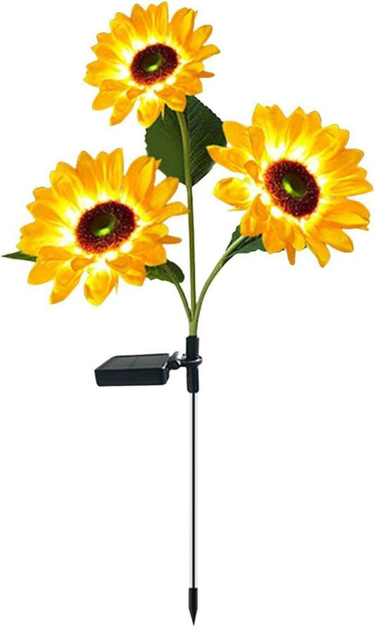 ZS Solar Garden Light 3-in-1 Sunflowers on white background