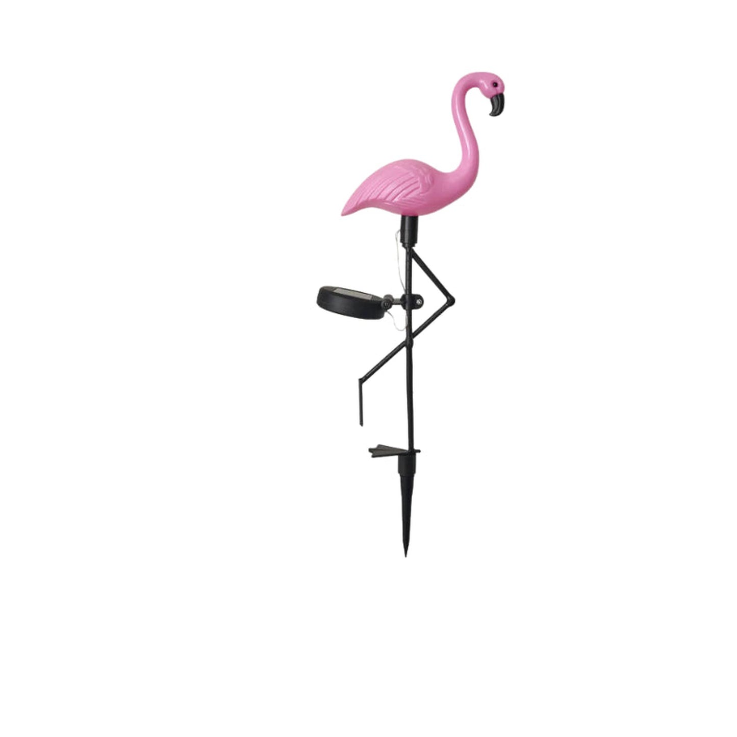 ZS Waterproof Solar Flamingo Garden LED Light on white background
