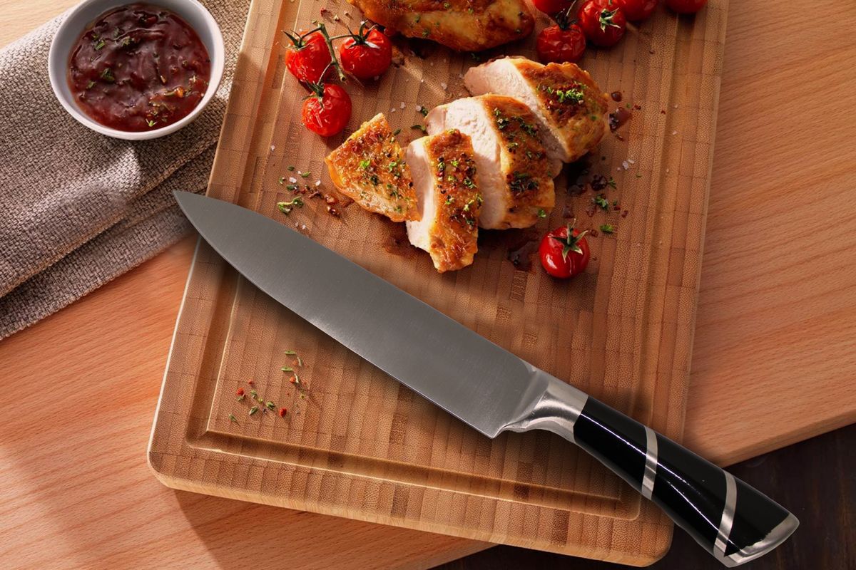 ZS - 9 Piece Stainless Steel Rotating Kitchen Knife Set