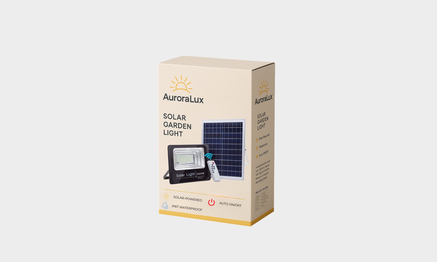 ZS - AuroraLux Solar Flood Light – Waterproof Outdoor LED Light