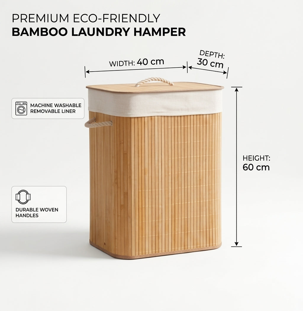 ZS - Bamboo Laundry Basket
