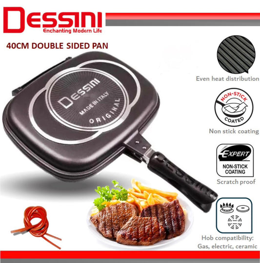 ZS - Dessini Fry Pan/Grill Pan 40cm - Black