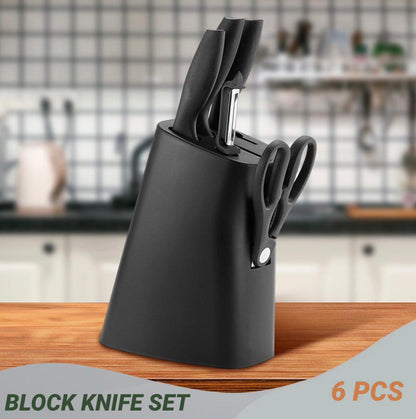 ZS - 6pcs Block Knife Set - Black