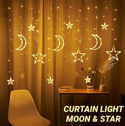 ZS - Curtain Light Moon & Star Connectable