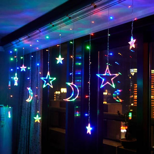 ZS - Curtain Light Moon & Star Connectable
