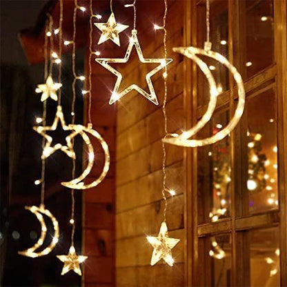 ZS - Curtain Light Moon & Star Connectable