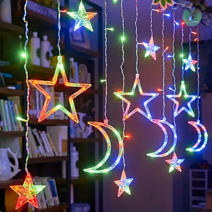 ZS - Curtain Light Moon & Star Connectable
