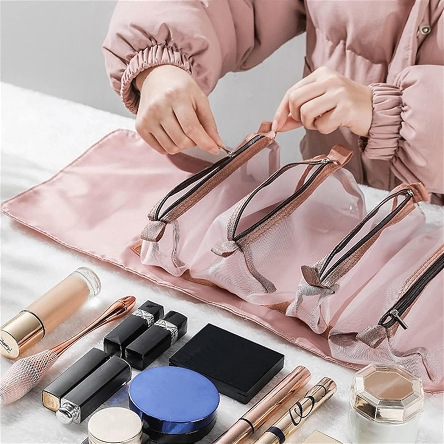 ZS - 4 IN 1 Detachable Toiletry Make up Storage Bag