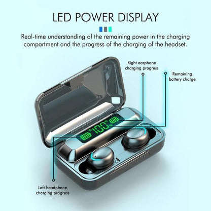 ZS - Wireless Earbuds With Power Bank F9-5C