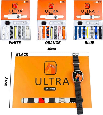 ZS - ULTRA-8 SMART WATCH + 7 STRAPS