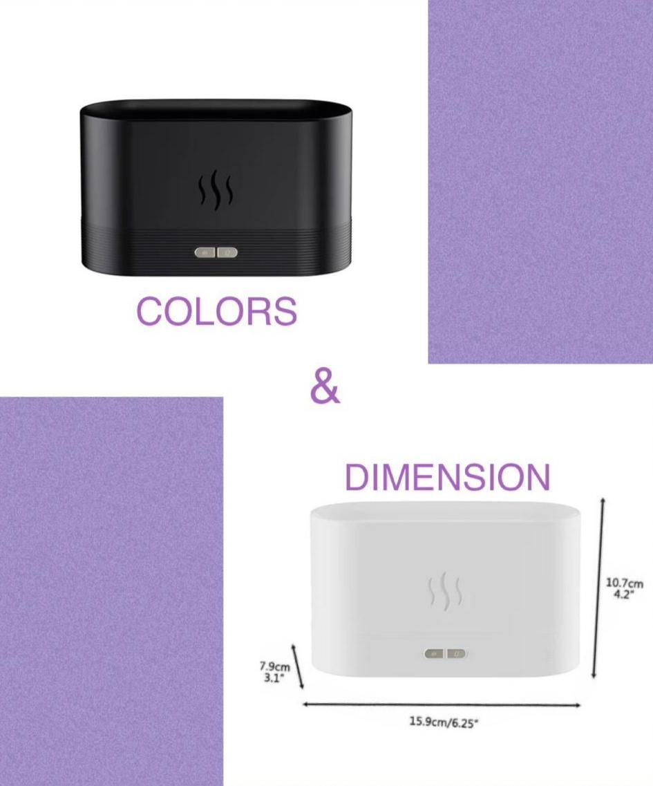 ZS - Flame Aroma Difusser Humidifier