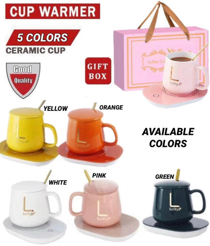 ZS - Ceramic Coffee Cup with Heating Pad