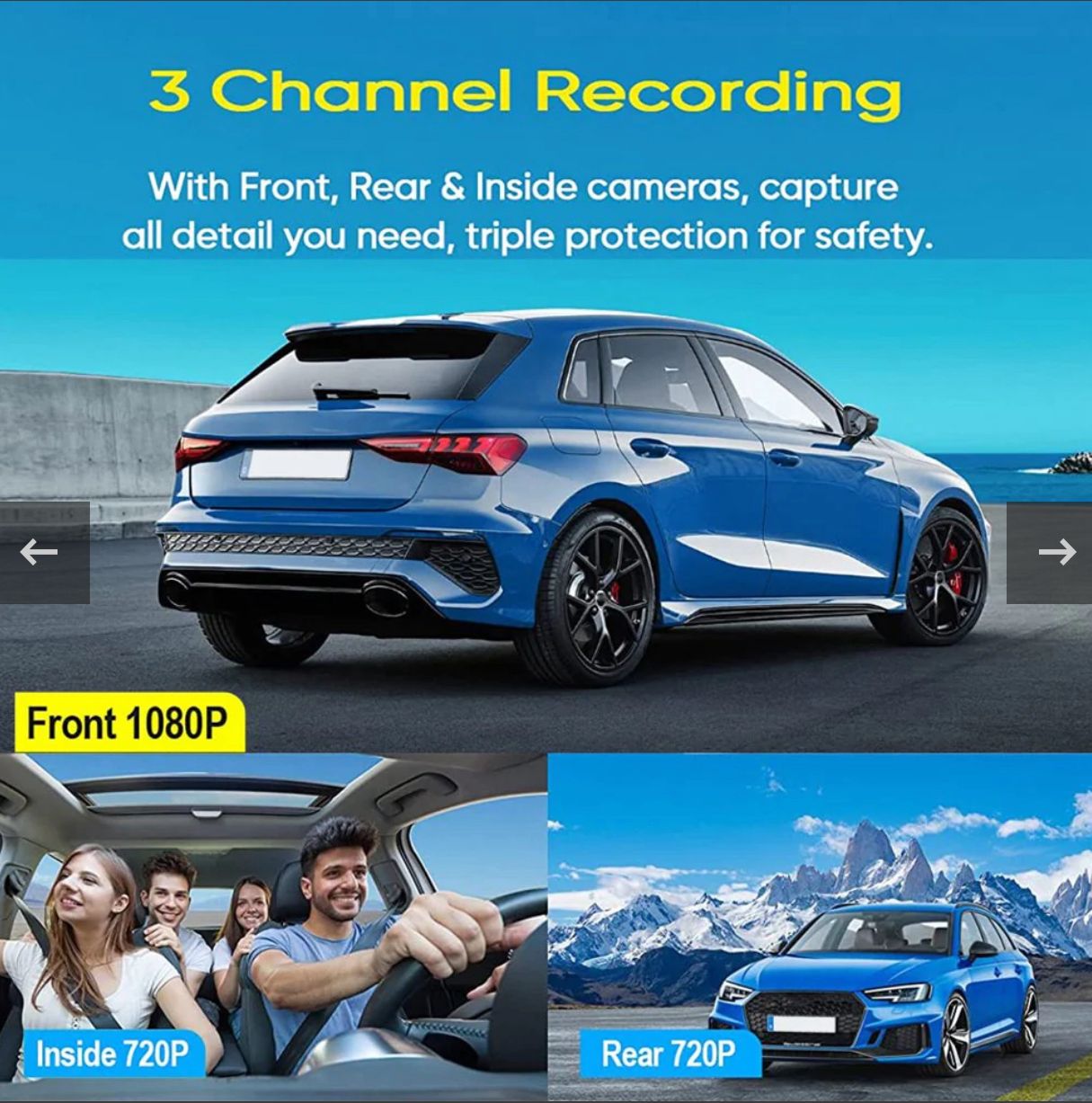 ZS - Dual Lens Dash Blackbox DVR