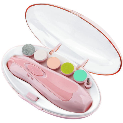 ZS - Baby Nail Trimmer Electric File Set with Light Replacement Heads