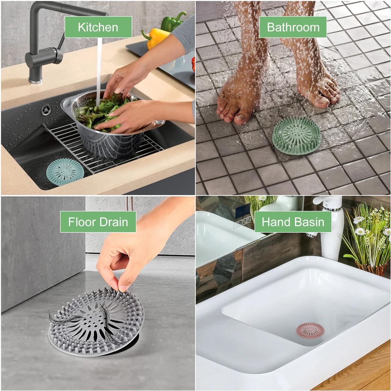 ZS - Silicone Drain Catcher 3pcs Pack