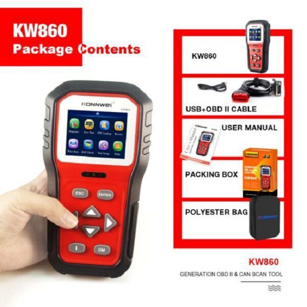 ZS - KONWEI KW860 Car Diagnostic Scan Tool